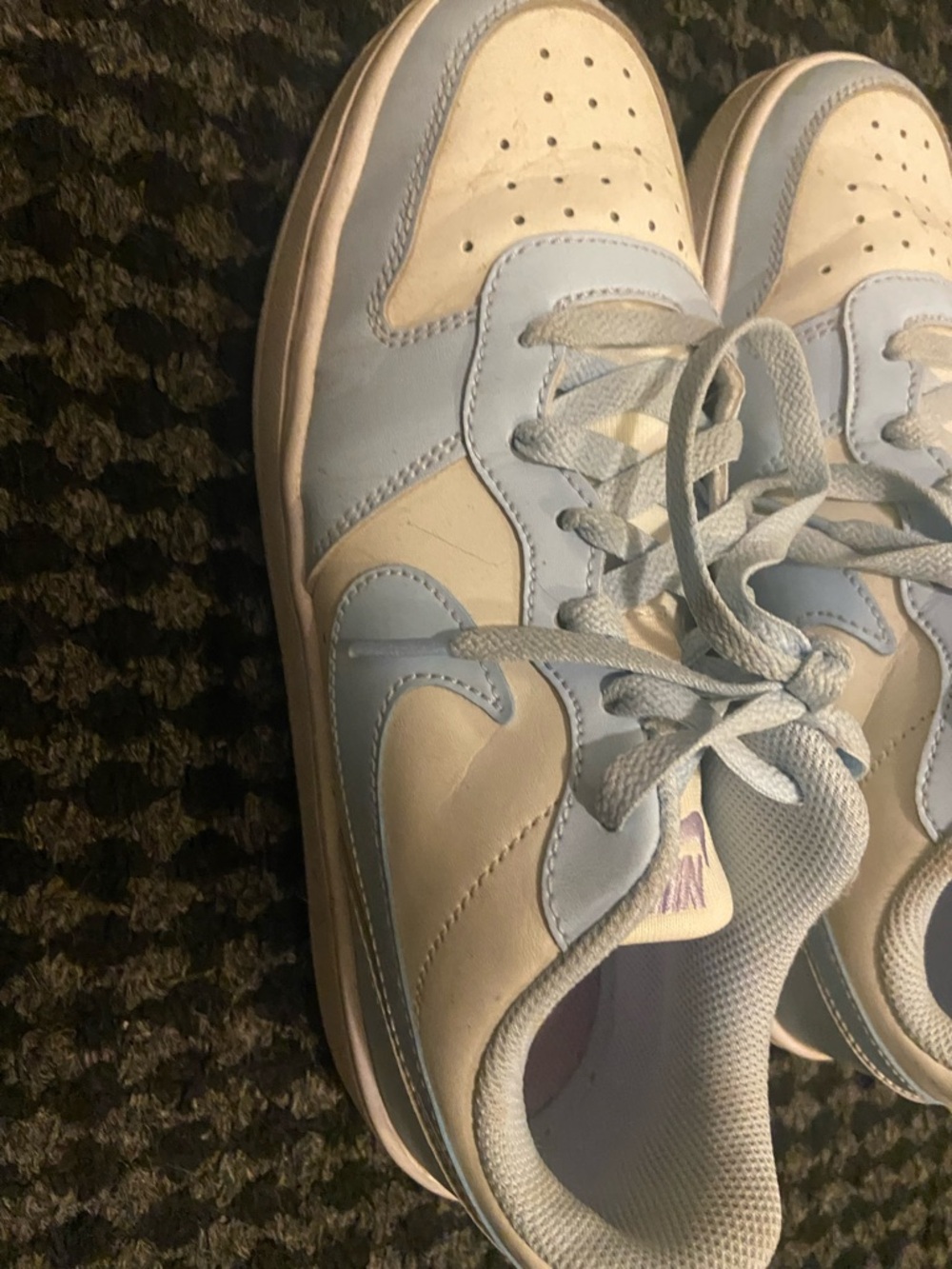 Nike Kids' Light Blue and White Sneakers size 6 youth - Picture 2 of 4